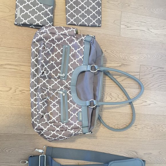 JJ Cole Stone Arbor Satchel Diaper Bag - Picture 5 of 6